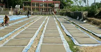 পাউবোর ফেরো সিমেন্ট স্ল্যাব নির্মাণে অনিয়মের অভিযোগ