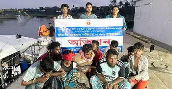চাঁদপুরে জাটকা ধরার অভিযোগে ৭ জেলে আটক