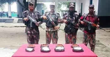 গোয়াল ঘরে মিললো ৭ কেজি গান পাউডার