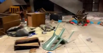 Chhayanaut building set on fire