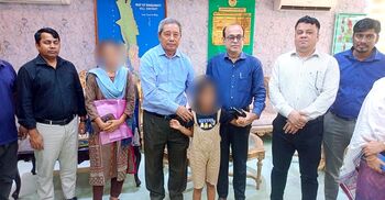 বিক্রির জন্য বাজারে আনা সেই শিশুর ঠাঁই হলো শিশু পরিবারে