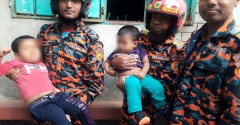 ঘরের দরজা লক হয়ে আটকে পড়ে দুই শিশু, ৯৯৯-এ কল করে উদ্ধার