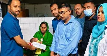 হামে আক্রান্ত ৬ মাসের শিশু নূর নাহারের পাশে দাঁড়ালেন জুবাইদা রহমান