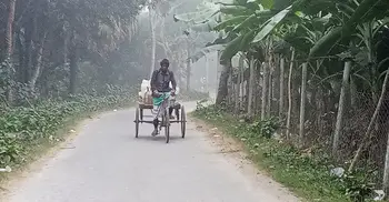হাড়কাঁপানো শীতে স্থবির চুয়াডাঙ্গা, তাপমাত্রা ৭.৫ ডিগ্রি