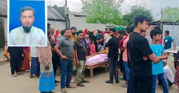 চুয়াডাঙ্গায় ধান কাটার সময় হারভেস্টারের আঘাতে ইজিবাইকচালকের মৃত্যু