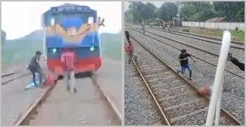 ছেলের মৃত্যুশোকে রেললাইনে মাথা রাখলেন মা, ট্রেন থামিয়ে দিলেন চালক