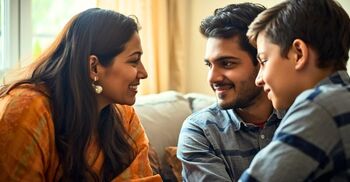 বাবা-মাকে ভালোবাসতে দেখলে সন্তান কী শেখে