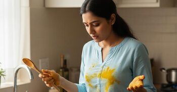 পোশাক থেকে তেল-মসলার দাগ তোলার সহজ উপায়