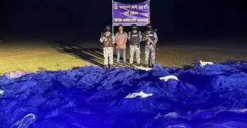 টেকনাফে ১১৮ কোটি টাকা মূল্যের অবৈধ জাল জব্দ