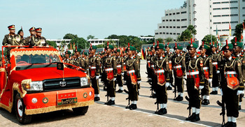 বাংলাদেশ মিলিটারি একাডেমিতে রাষ্ট্রপতি কুচকাওয়াজ