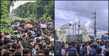 Anti-quota protesters block Dhaka-Ctg highway, railway