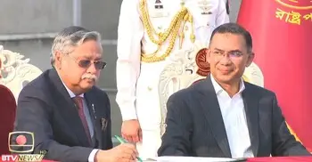 তিন সরকারের শপথ পড়িয়ে ইতিহাস গড়লেন রাষ্ট্রপতি সাহাবুদ্দিন