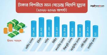 টাকার বিপরীতে লাফিয়ে বাড়ছে ডলার-ইউরো-রিঙ্গিতের দর