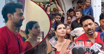 ‘ধূমকেতু’র সাফল্য চেয়ে পূজা দিলেন দেব-শুভশ্রী