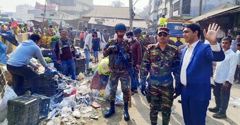 কুমিল্লায় গুঁড়িয়ে দেওয়া হলো শতাধিক অবৈধ স্থাপনা