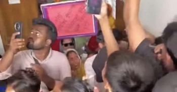 Protest at Pallabi police station demanding justice for Ramisa