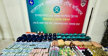জেনেভা ক্যাম্পে যৌথবাহিনীর অভিযান, ১ কোটি টাকাসহ ককটেল উদ্ধার