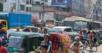 সকাল থেকেই যানজট, ভোগান্তি চরমে