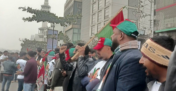 তারেক রহমানের আগমন ঘিরে স্লোগানের বাস্তবায়ন হলো আজ