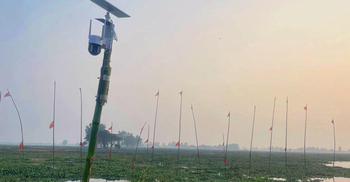 বড়পুকুরিয়া বিলে বসানো হলো স্বয়ংক্রিয় অ্যালার্মযুক্ত ক্যামেরা