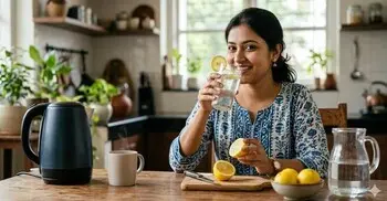 গরম পানি নয়, লেবু খাবেন স্বাভাবিক পানিতে
