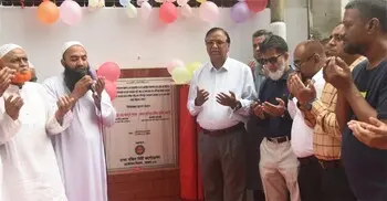 দক্ষিণগাঁও-নন্দীপাড়ায় রাস্তা উন্নয়নকাজের ভিত্তিপ্রস্তর স্থাপন