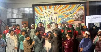 ইনকিলাব মঞ্চের ওপর হামলার প্রতিবাদে ডাকসুর বিক্ষোভ