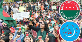 জুলাই গণঅভ্যুত্থানে যেভাবে যুক্ত ছিল ছাত্রদল ও শিবির