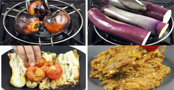 বেগুন-টমেটো ভর্তার সহজ রেসিপি