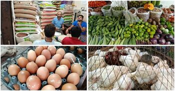 Rice, vegetable prices soar; egg, chicken prices drop