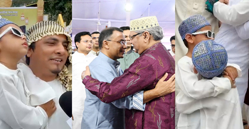 প্রধানমন্ত্রীর সঙ্গে ঈদের নামাজ পড়তে পেরে খুব ভালো লাগছে