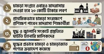শুরুতেই নষ্ট হয় ৩০% চামড়া, সংরক্ষণে প্রশিক্ষণ পাবেন মাদরাসা ছাত্ররা