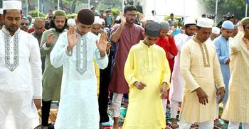 Main Eid jamaat held at National Eidgah