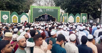 Main Eid congregation at Nat’l Eidgah, 5 prayers at Baitul Mukarram