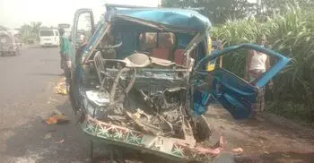 ফরিদপুরে বাস-পিকআপের মুখোমুখি সংঘর্ষ, নিহত বেড়ে ২