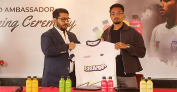 পণ্যের ব্রান্ডিংয়ে কদর বাড়ছে ফুটবলারদের, ব্রুভানার সাথে কাজেম শাহ