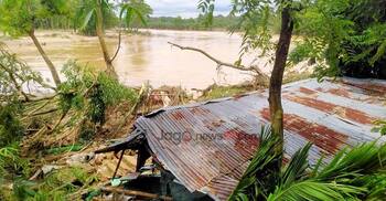 পরশুরামে পানি কমতে শুরু করেছে