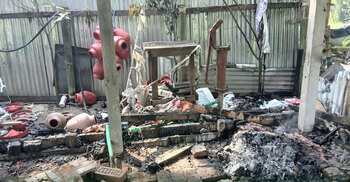 খামারে আগুন লেগে আড়াই হাজার মুরগি-পাখি পুড়ে ছাই