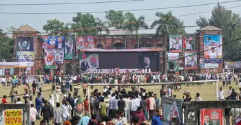 তারেক রহমানের জনসভাস্থলে জড়ো হচ্ছেন কয়েক জেলার নেতাকর্মী