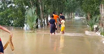 ফুলগাজী-পরশুরামে বন্যা পরিস্থিতির উন্নতি