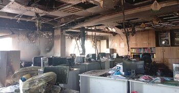 মানিকগঞ্জে ইসলামী ব্যাংকে অগ্নিকাণ্ড