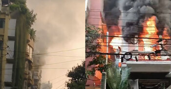 উত্তরায় বাসায় ভয়াবহ আগুনে প্রাণ গেলো তিনজনের