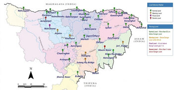 Rivers breach danger levels, flood threat grips 5 north-eastern districts