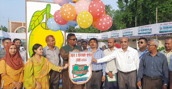 নওগাঁয় চলছে আম ও আমজাত পণ্যের মেলা