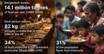 Hungry nation, wasteful plate: Bangladeshis waste more food than China, India, UK
