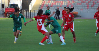 Bangladeshi girls hold back Indonesia in tri-nation football