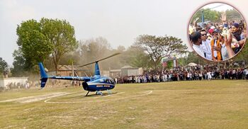 হাসিনা হেলিকপ্টারে পালিয়েছে, আমি হেলিকপ্টারে ফিরেছি: বিএনপি নেতা