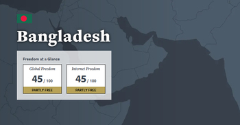 ইন্টারনেটের স্বাধীনতায় এগিয়েছে বাংলাদেশ