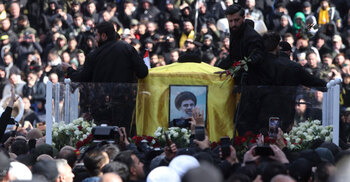 Thousands attend funeral for Hassan Nasrallah