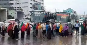 RMG workers rally in Gazipur demanding wage, 14 factories closed